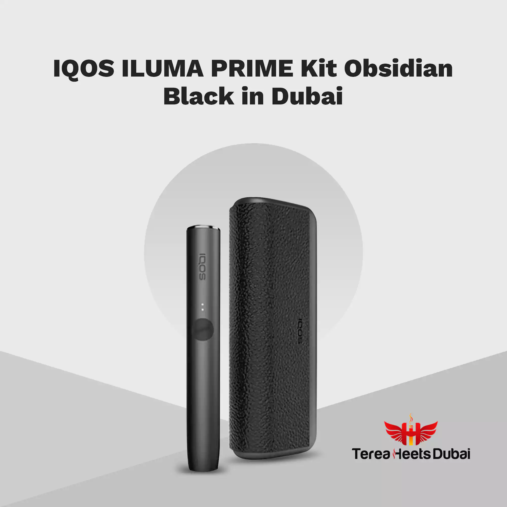 IQOS ILUMA Prime Obsidian Black 1 Order IQOS ILUMA Prime Obsidian Black – full kit UAE delivery
