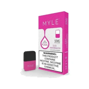 MYLE V4 Iced Watermelon pod available in UAE – refreshing minty watermelon vape