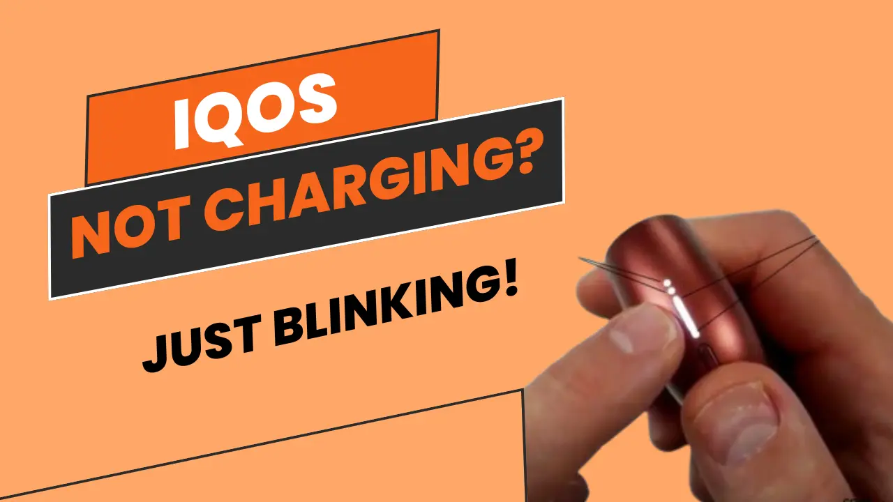 IQOS blinking but not charging usually indicates battery, connection, or device reset issues.